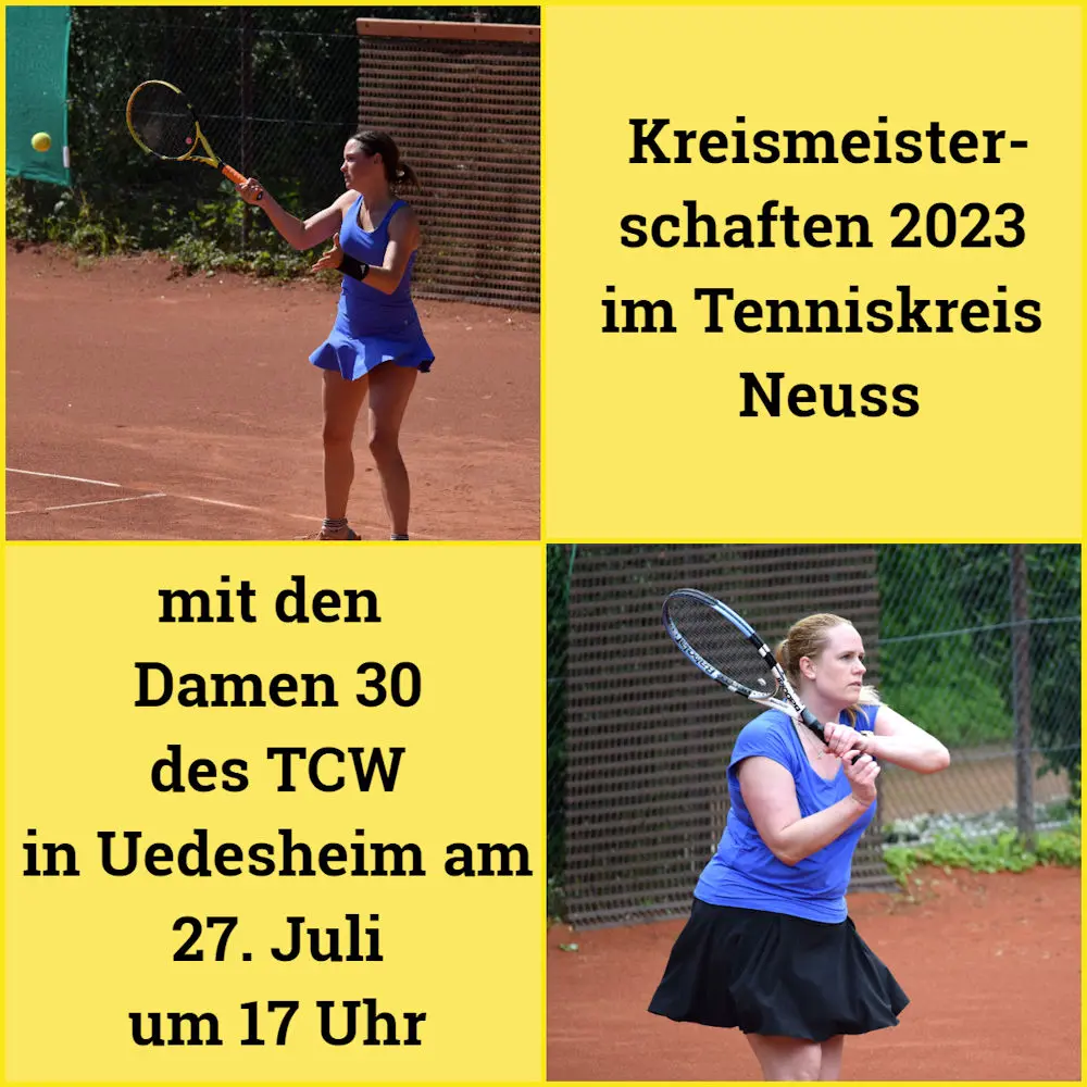 Damen 30 treten bei den Kreismeisterschaften an Damen 30 treten bei den Kreismeisterschaften an