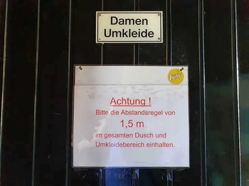 Duschen/Umkleiden sind wieder geöffnet