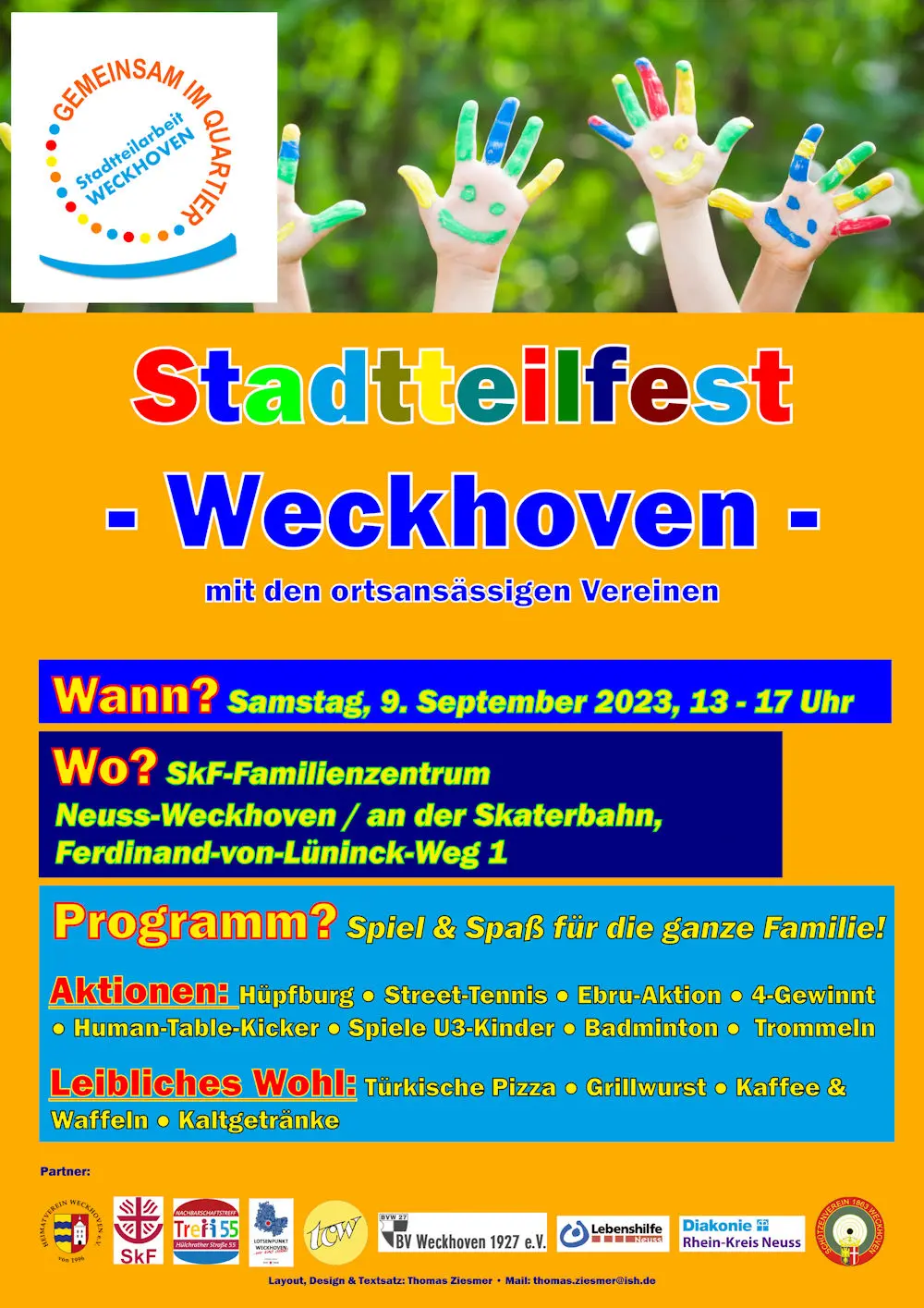 Gelungenes Staddteilfest Weckhoven mit Street-Tennis Gelungenes Staddteilfest Weckhoven mit Street-Tennis