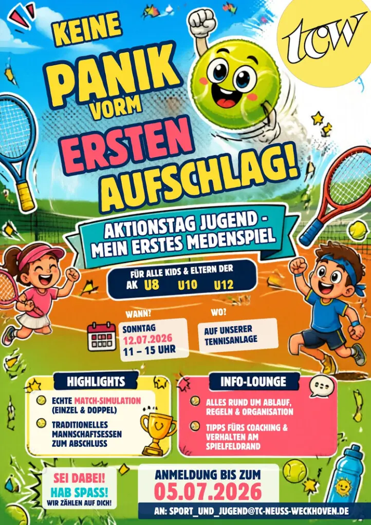 Turnierplakat Pfingstturnier 2023 im TC Neuss-Weckhoven e.V. 