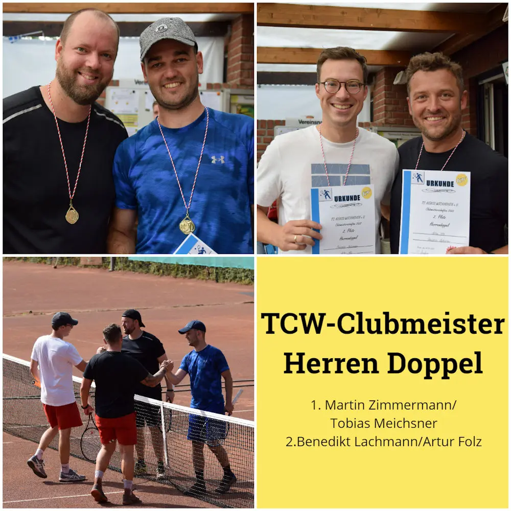 Clubmeister 2022: Martin Zimmermann/Tobias Meichsner Clubmeister 2022: Martin Zimmermann/Tobias Meichsner