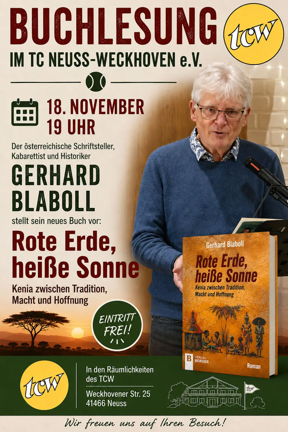 Buchlesung im TCW mit Gerhard Blaboll
