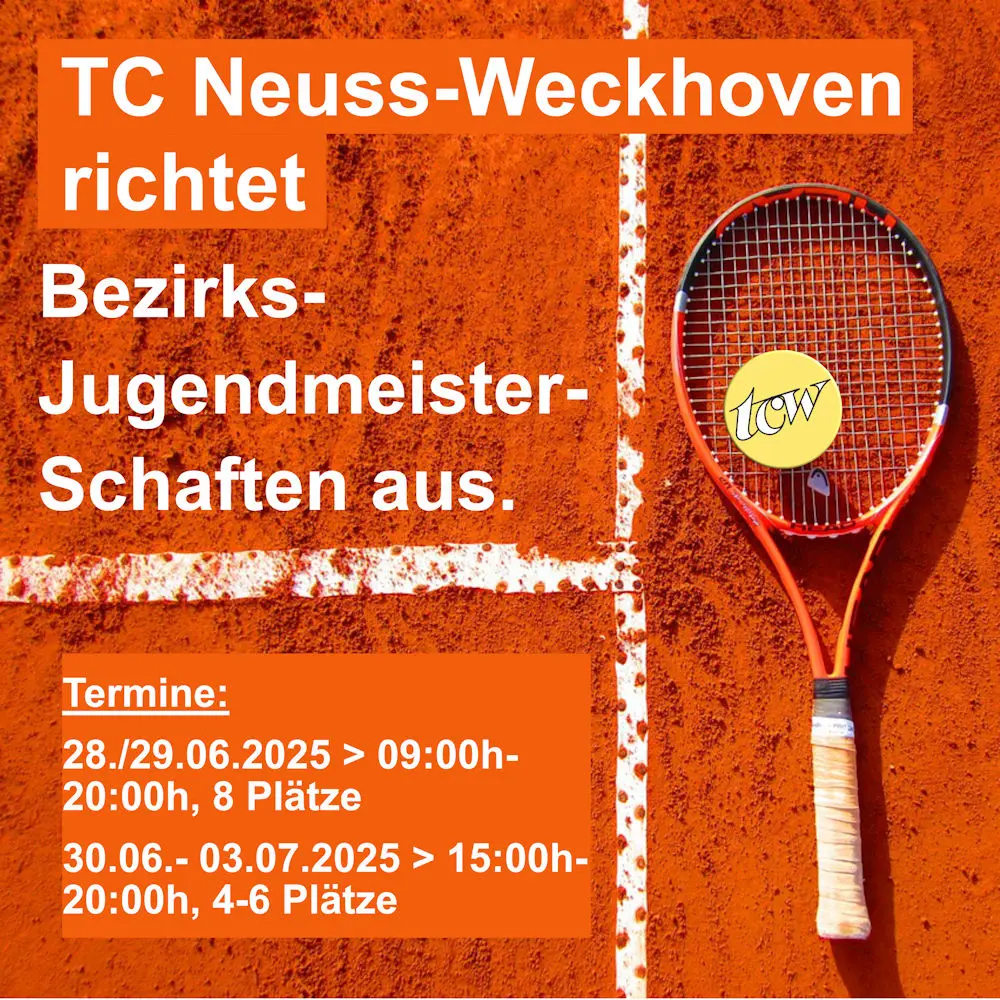 Bezirks-Jugendmeisterschaften finden im TCW statt Bezirks-Jugendmeisterschaften finden im TCW statt